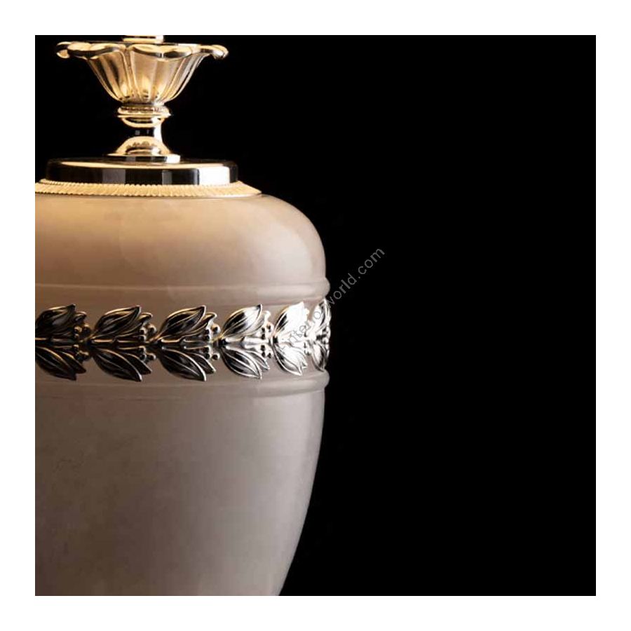 Table lamp / Antique Gold Silver finish