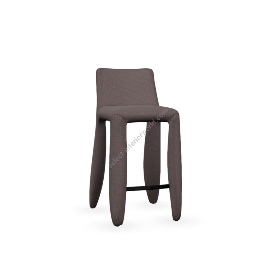 Barstool / Grey Grey (Macchedil Grezzo) upholstery / Size (HxWxD) cm.: 93 x 41 x 51 / inch.: 36.61" x 16.1" x 20.1"