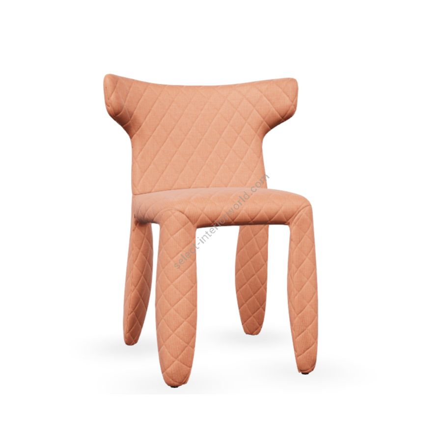 Chair with arms / Pink wool 546 (Canvas 2) upholstery
