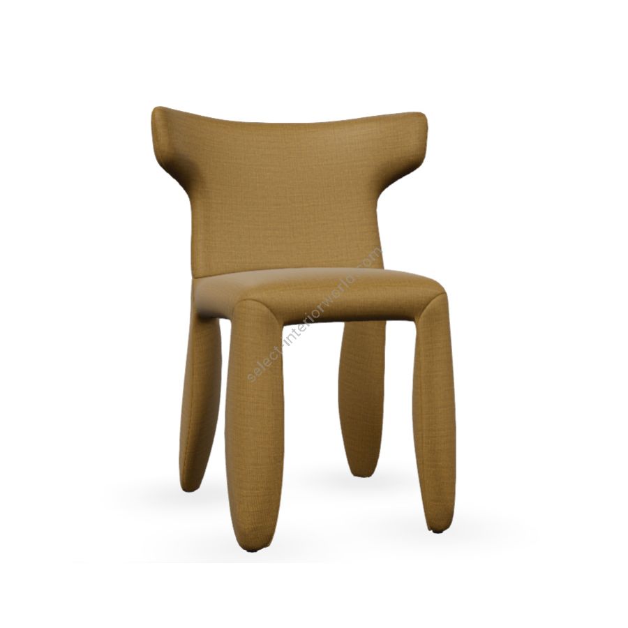 Chair with arms / Brown wool 424 (Canvas 2) upholstery