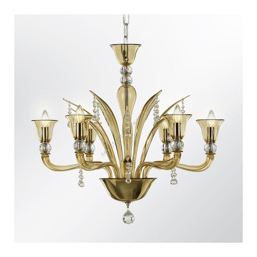 Gold Finish / Straw Glass 