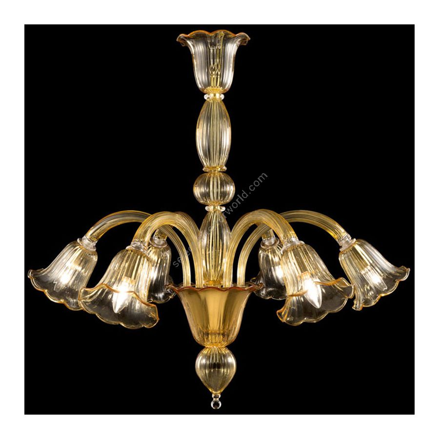 Amber Glass / 6 lights