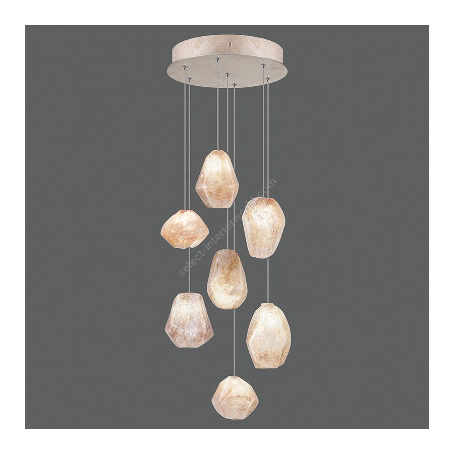 Gold-toned silver leaf finish