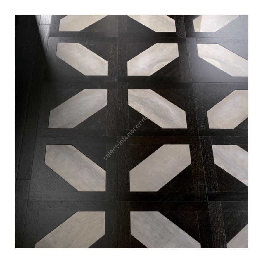 Wood Finish: Dark Wengè; Marble Finish: Brown