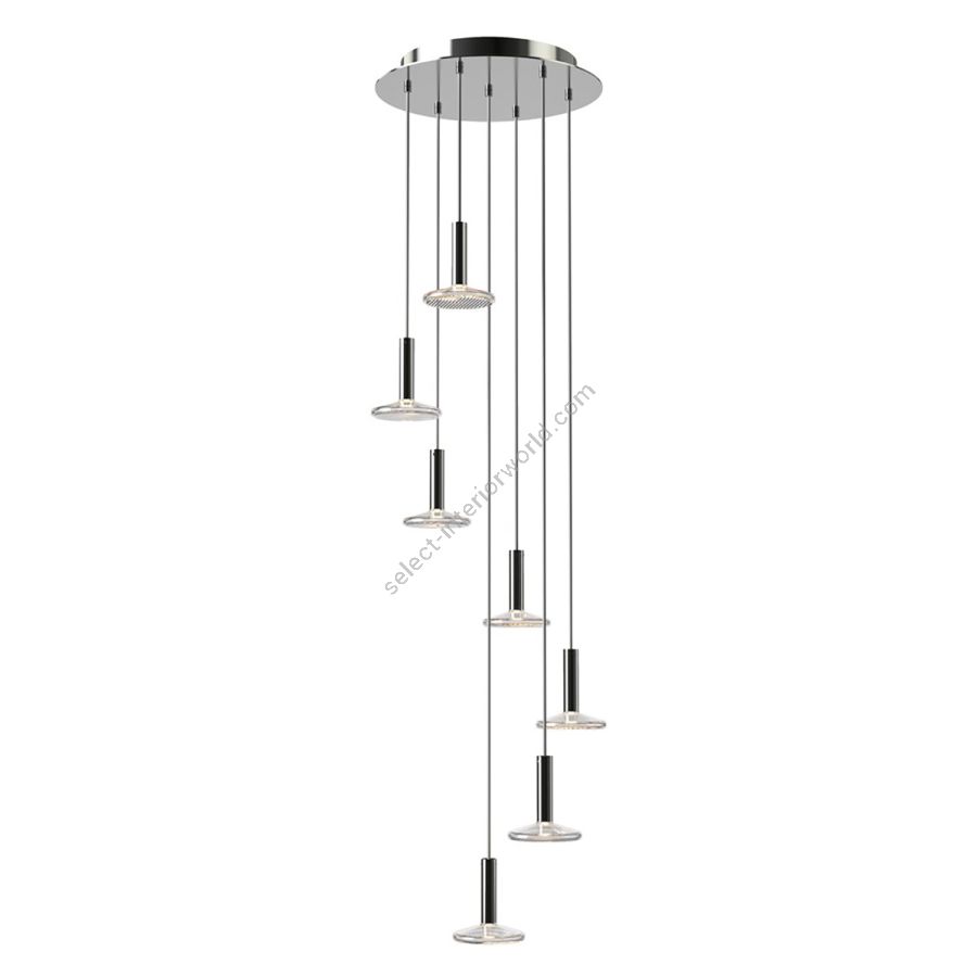 Staircase Spiral Chandelier Long Pendant Lights / Polished Stainless steel finish