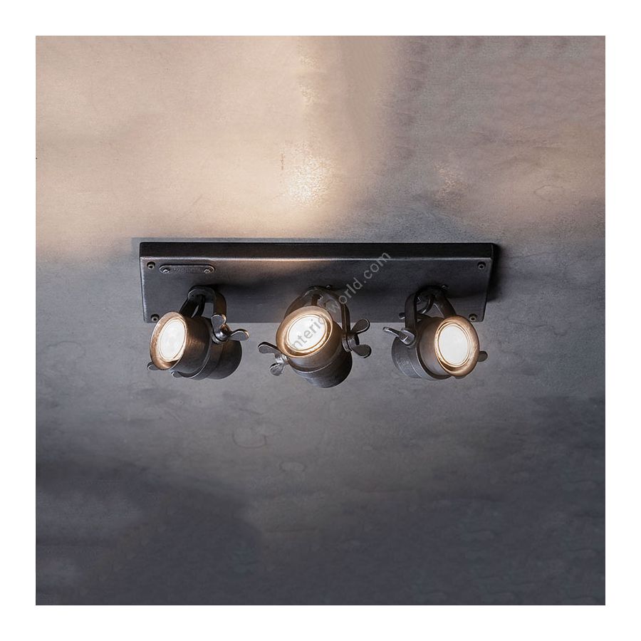 Ceiling spot lighting fixture / Iron nature finish