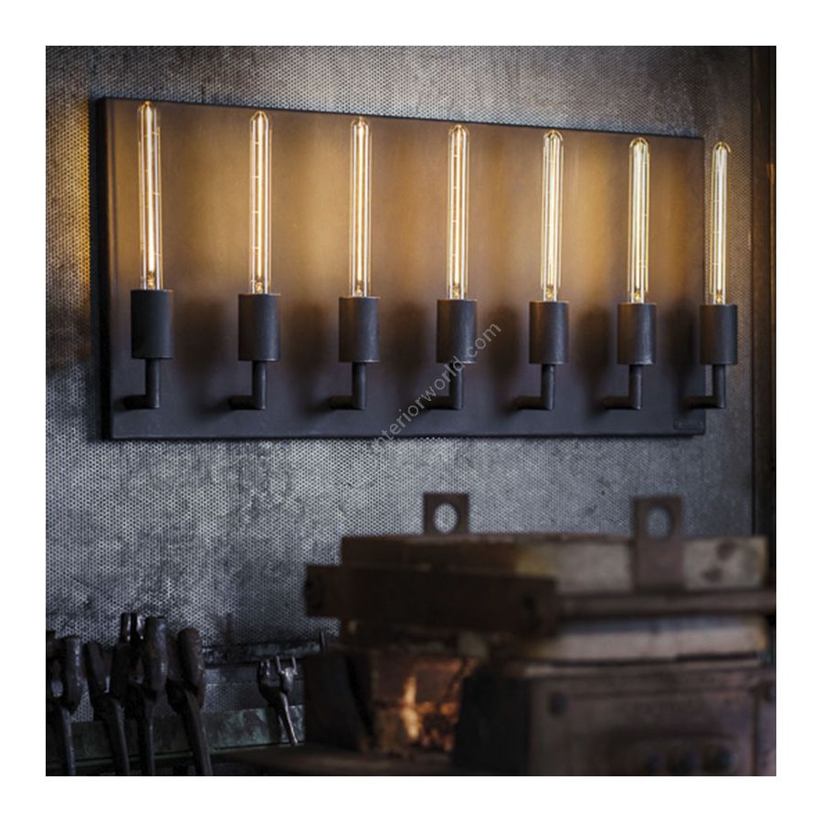 Wall lamp / Iron nature finish / 7 lights