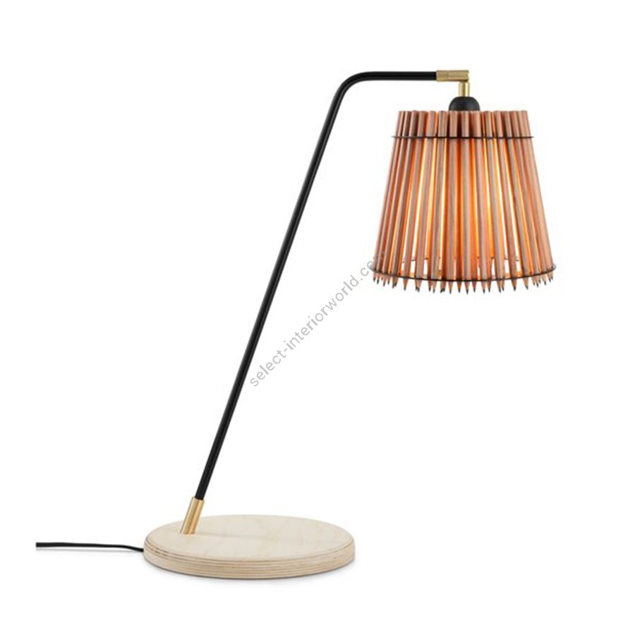 Natural colour lampshade / Black stand