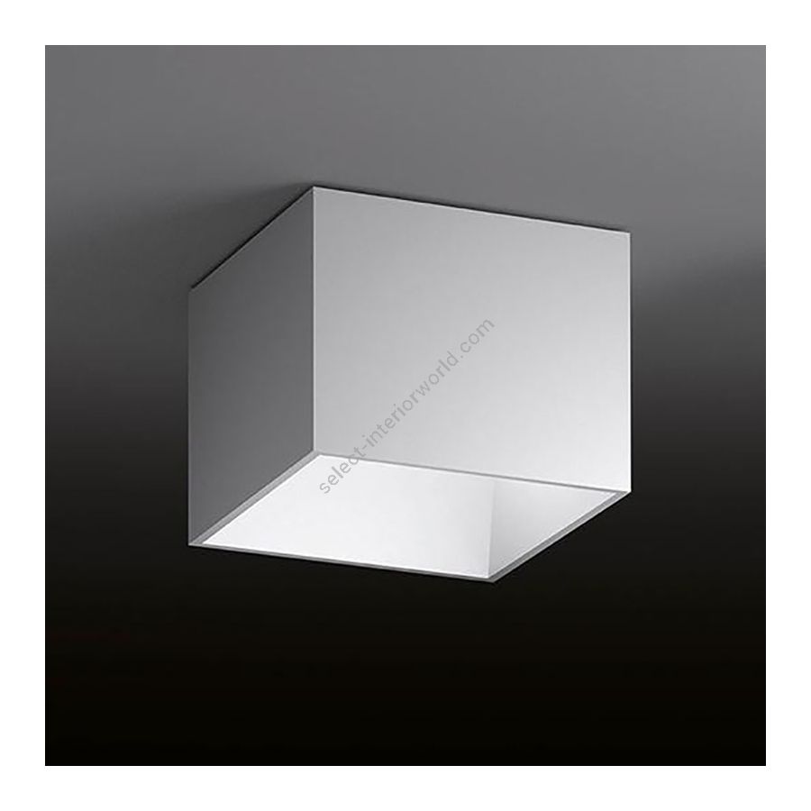 Flush mount led lamp / White finish / cm.: 50 x 60 x 60
