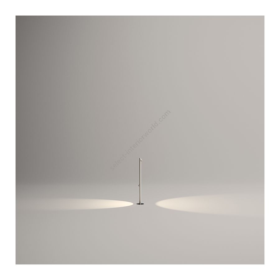 Outdoor floor led lamp / Off-white finish / 2 lights (cm.: 115 x 15 x 15)