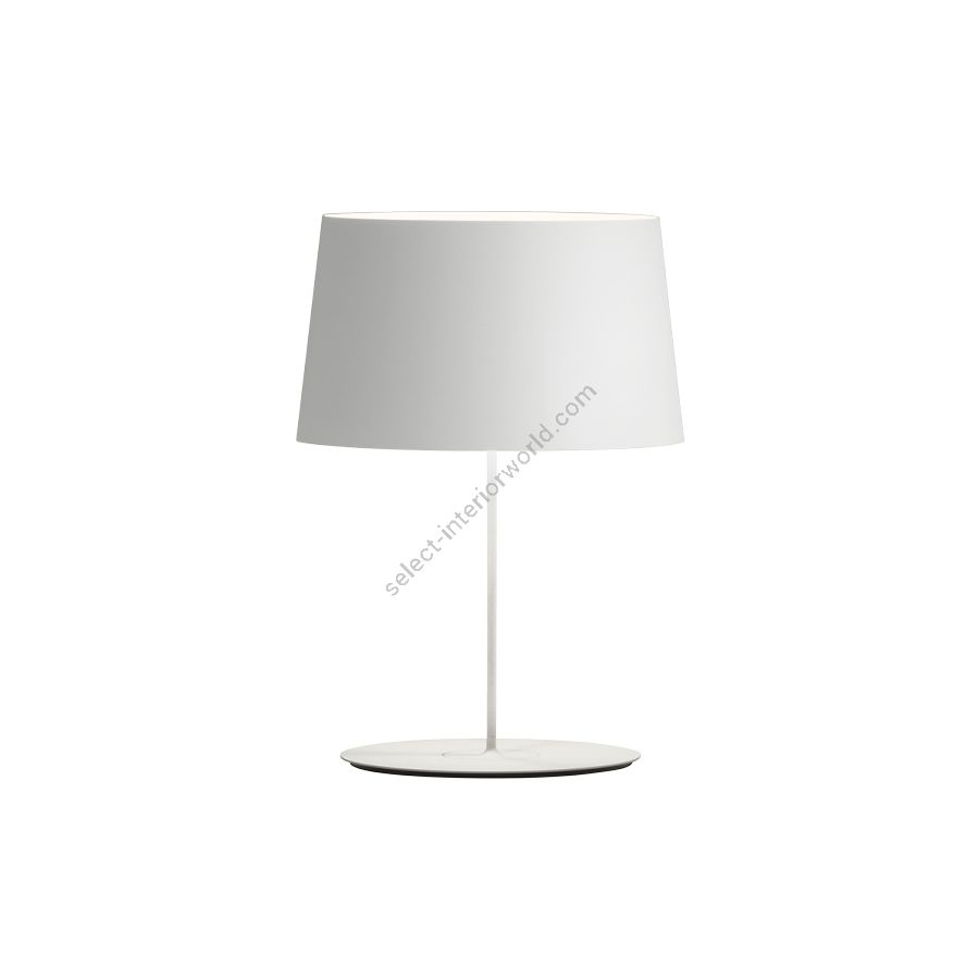 Table lamp / White finish / Screen Shade / Size (HxWxD) cm.: 59 x 42 x 42