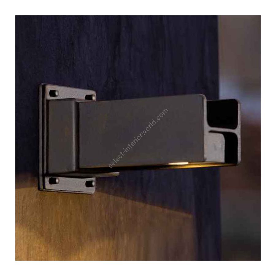 Outdoor LED wall lamp, Industrial style, handcrafted, Iron Rusty finish