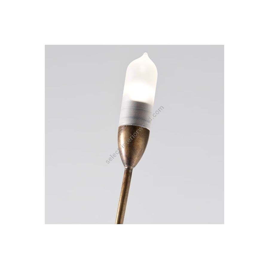 Outdoor lighting / Burnished brass finish / Glass diffuser