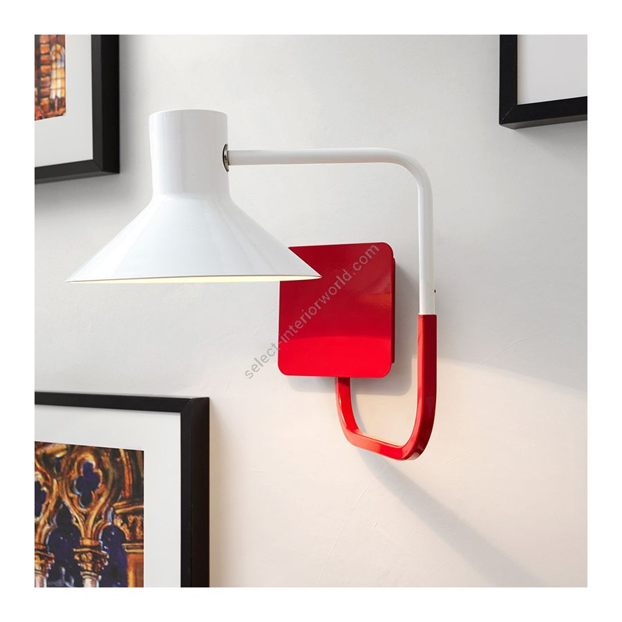 Wall lamp / Carmine red finish